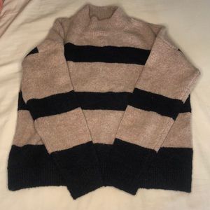 Black/Tan striped sweater